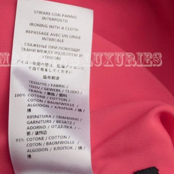 GUCCI SHIRT DRESS RUFFLE DETAIL RED CORAL COTTON CLUNY LACE sz IT 40 US 4 - Picture 11 of 12